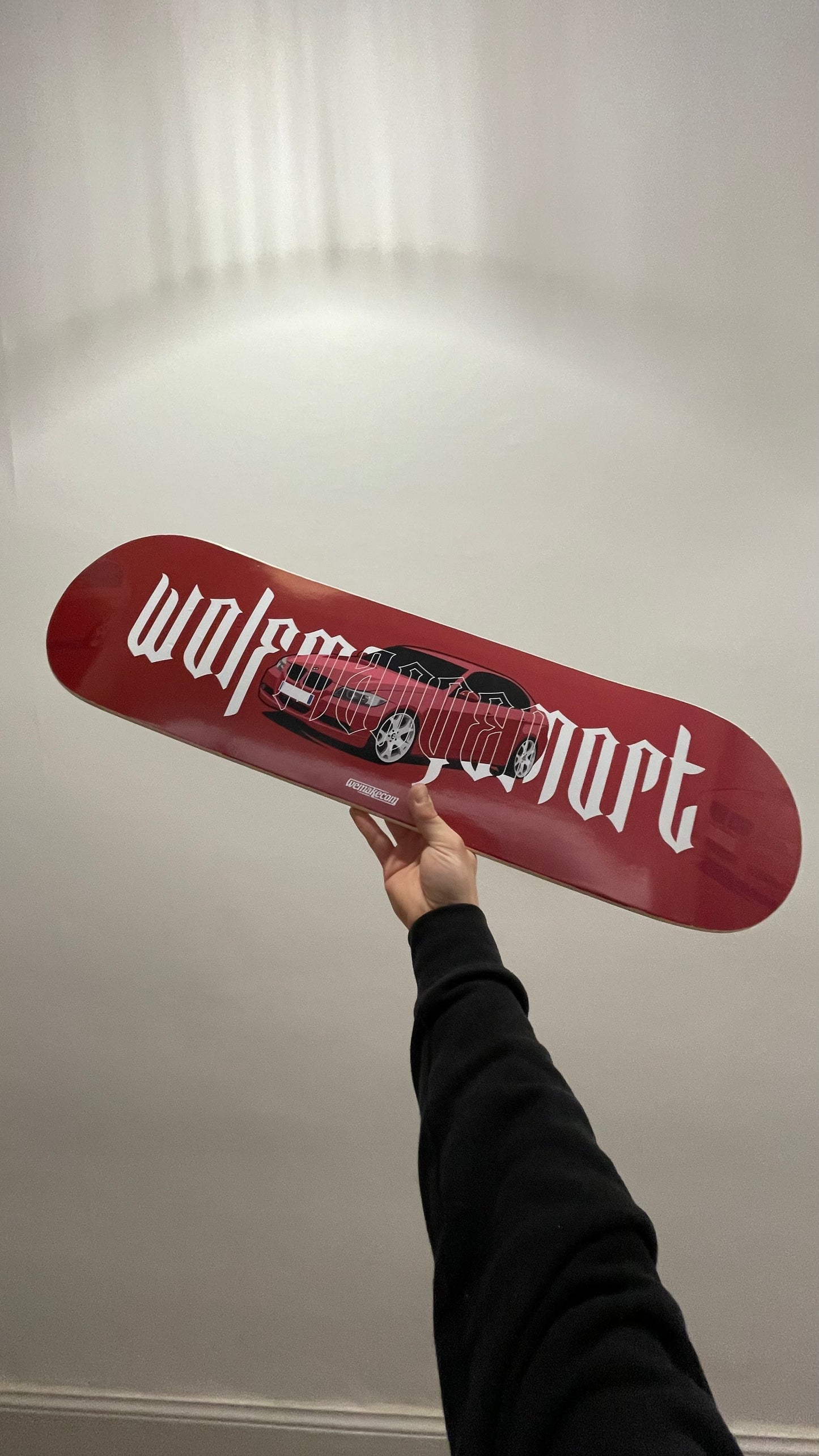 Planche de skate avec illustration personnalisée