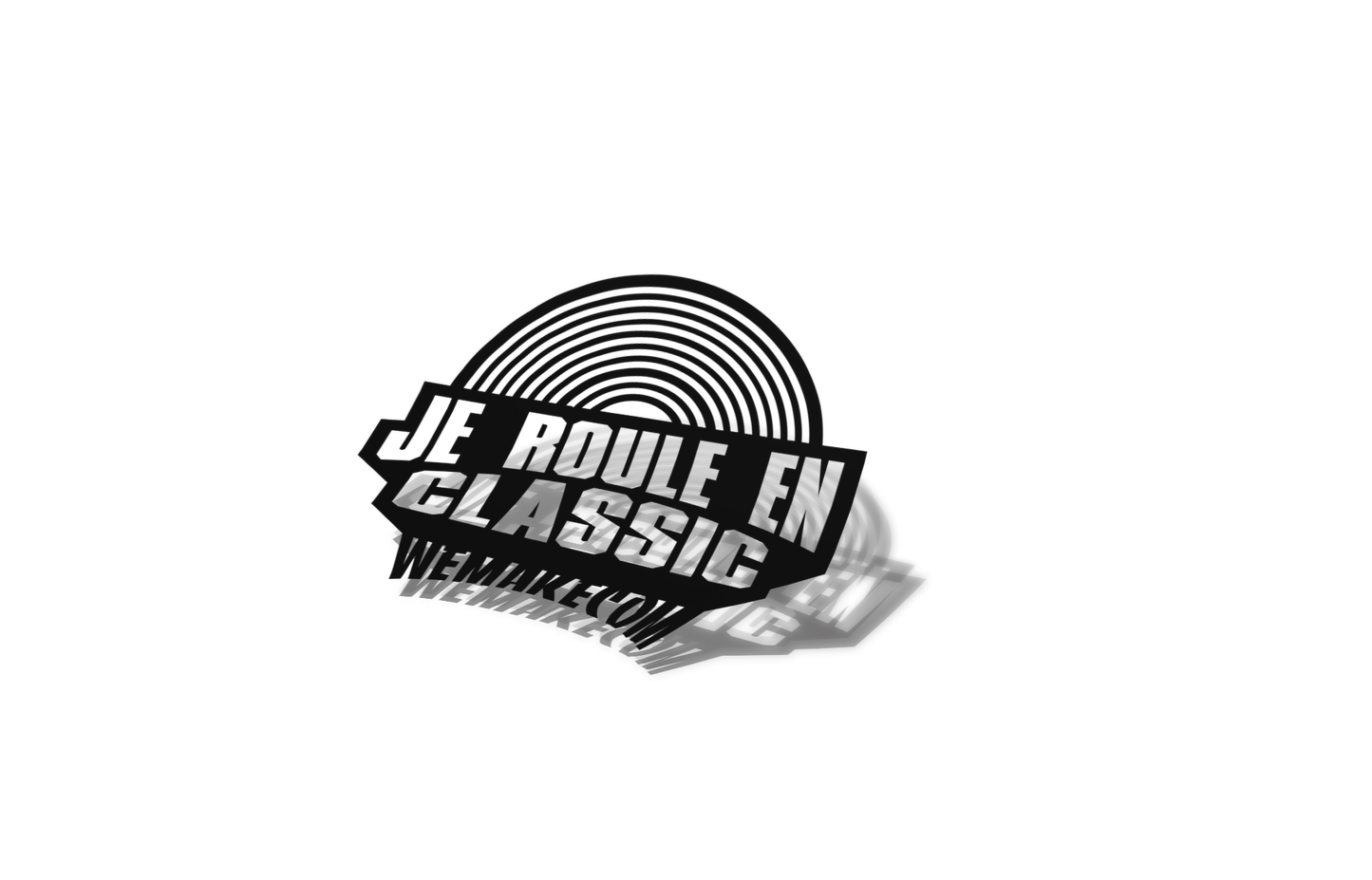 Sticker "Je roule en Classic" GTA edition wemakecom