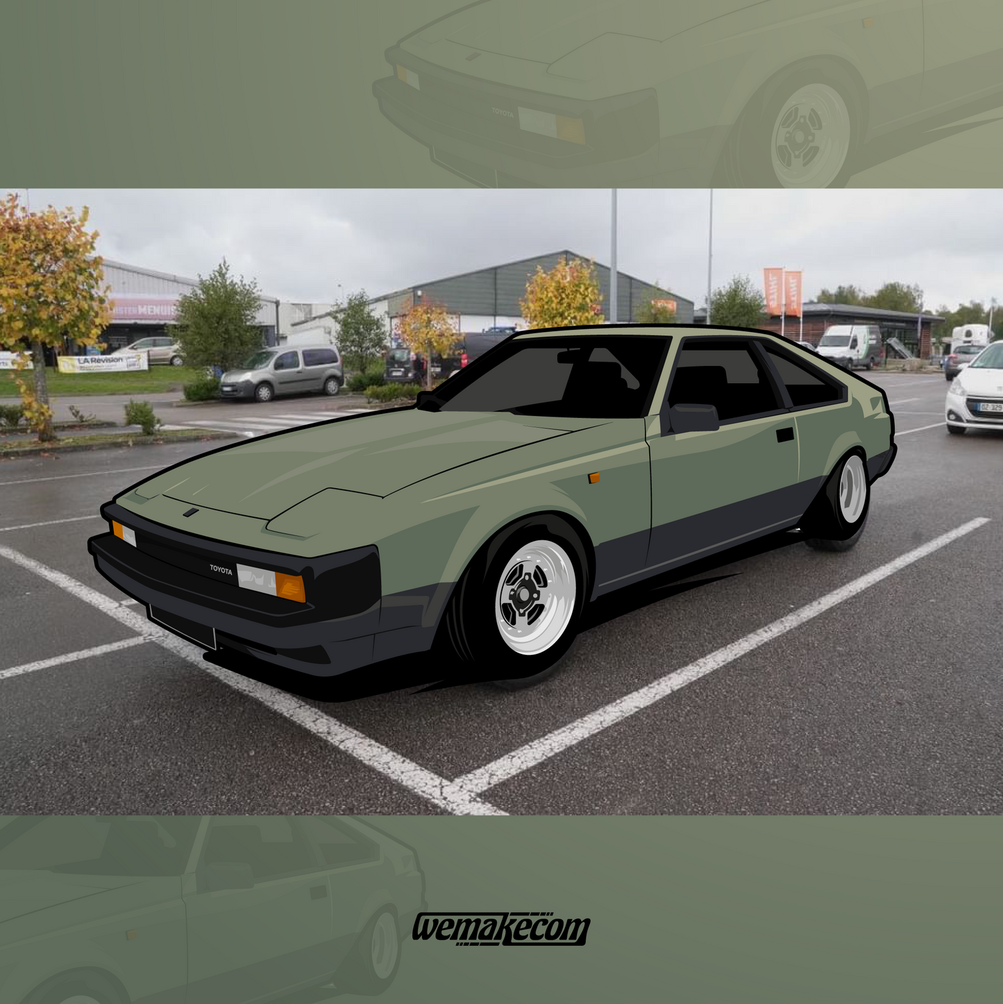 wemakecom car design supra mk3 artwork illustration voiture