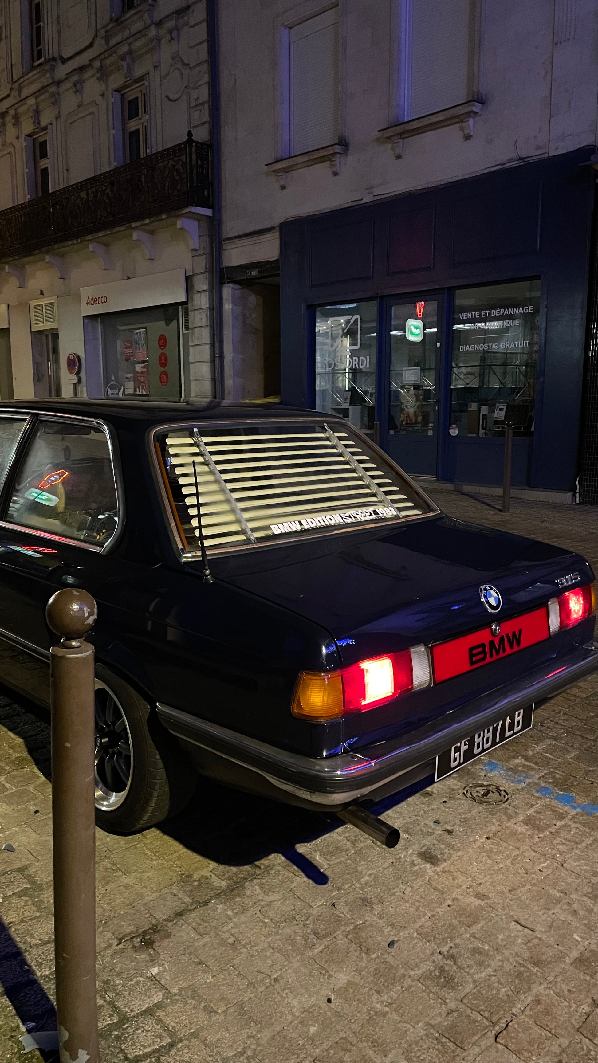 BMW autocollant vignette reproduction pare-brise lunette arrière