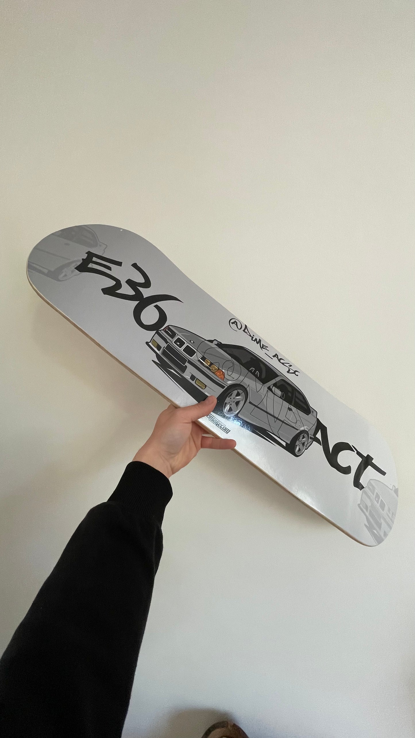 Planche de skate avec illustration personnalisée