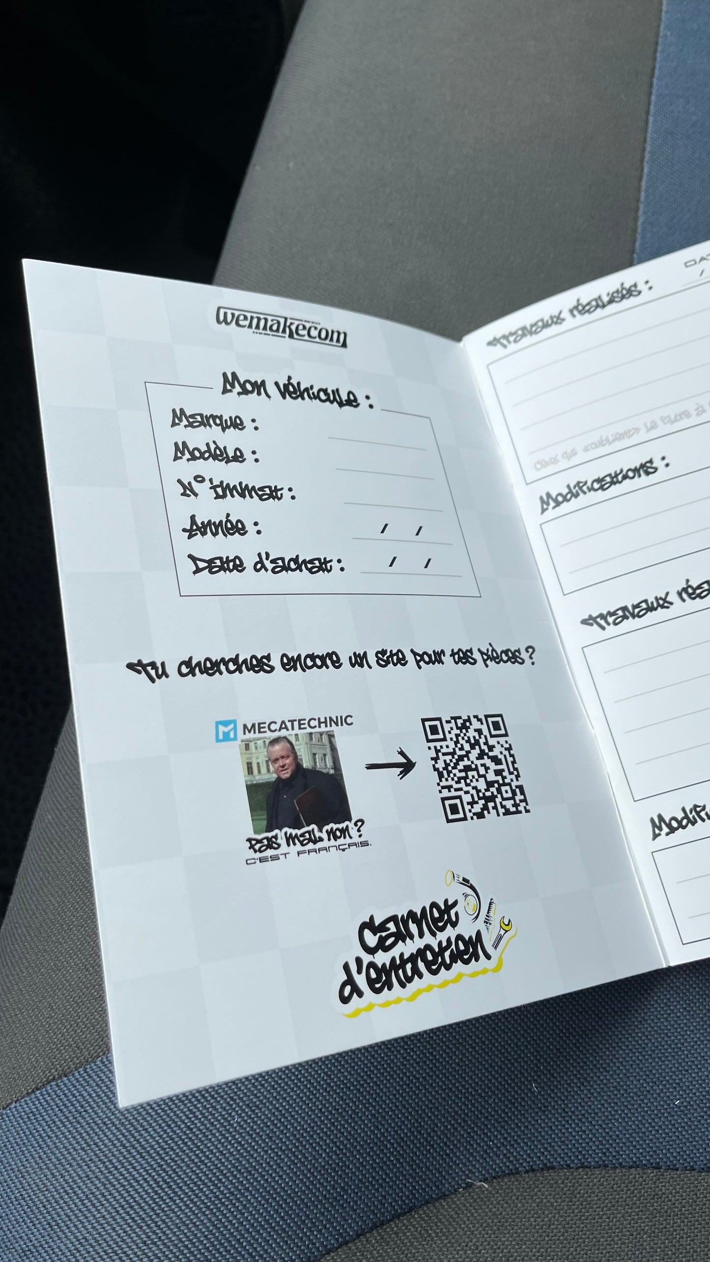 Carnet d’entretien / modifications 🔥 Wemakecom X Mecatechnic