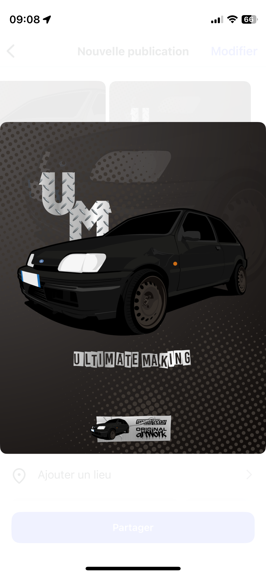 Illustration personnalisée de ta voiture